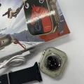 BUĞZ 49 mm Ekranlı Siyah Silikon Kordonlu Akıllı Saat, Nabız Sensörü ve Sesli Görüşme Özellikli