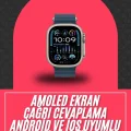 BUĞZ 49mm Akıllı Saat Amoled Ekranlı Kadın Erkek Kol Saati Plastik Kordon - BUĞZ