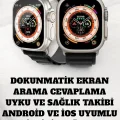 49MM Ekranlı, Kan Basıncı ve Adımsayar Özellikli Bluetooth Akıllı Saat
