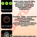 BUĞZ 49mm Gümüş Kasa Kilitli Vidalı Turuncu Silikon Kordon SIM Kartlı GPS Nabız Sensörlü Akıllı Saat