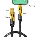  4in1 Type-c 65W to USB-A + Type-c to Lightning 27W Hızlı Şarj Kablosu SİYAH