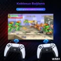BUĞZ 4K Android TV stick retro oyun konsolu oyunlu 64GB Bluetooth siyah - Elektronik Var