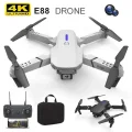 BUĞZ 4K Çift Kameralı Katlanabilir Drone, WiFi Kontrol ve Uzaktan Kumanda ile Kullanım