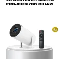 BUĞZ 4K Destekli Full HD Projeksiyon Cihazı – 130 inç Geniş Ekran, WiFi ve HDMI Bağlantılı