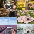 BUĞZ 4k Dijital Retro Video Kamera 48mp 18x Zoom Flaşlı (32gb) Kart Dijital Vlog Fotoğraf  Makinesi Türkçe
