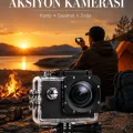 BUĞZ 4K WiFi Aksiyon Kamerası Ultra HD Su Geçirmez Spor Kamerası
