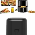 BUĞZ 4L Airfryer Hazneli Hava Fritözü Yağsız Fritöz Taşınabilir Fırın İşlevi Gören Pratik - BUĞZ