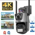 BUĞZ 4MP 4K Ultra HD çift lens IP kamera hareketli dış mekan gece görüş su geçirmez WiFi 2 yıl garantili