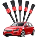  5 Adet Oto Detaylı Temizleyici Araç İçi Temizlik Fırça Seti Koltuk Döşeme Kapı Toz Alma Fırçası
