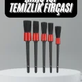 5 Adet Oto Detaylı Temizleyici Araç İçi Temizlik Fırça Seti Koltuk Döşeme Kapı Toz Alma Fırçası
