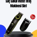  5 Başlıklı Çok Fonksiyonlu Saç Kesme ve Sakal Düzeltme Makinesi Erkek Bakım Aleti