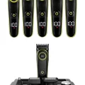  5 Başlıklı Şarjlı Tıraş Makinesi Led Ekran Saç Sakal Ense Tıraşına Uygun Bakım Seti