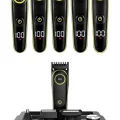 5 Başlıklı Şarjlı Tıraş Makinesi Led Ekran Saç Sakal Ense Tıraşına Uygun Bakım Seti