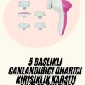 BUĞZ 5 Başlıklı Titreşimli Cilt Temizleme Seti Canlandırıcı ve Onarıcı