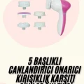 BUĞZ 5 Başlıklı Titreşimli Cilt Temizleme Seti Canlandırıcı ve Onarıcı