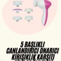  5 Başlıklı Titreşimli Cilt Temizleme Seti Canlandırıcı ve Onarıcı