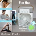 BUĞZ 5 Çıkışlı Fanlı Ultrasonik Hava Nemlendirici, Oda Havasını Etkili Şekilde Nemlendirir