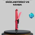 BUĞZ 5 Kademeli Seramik Saç Düzleştirici – Düz ve Kıvırcık Mod, 26 mm Plaka, Profesyonel Saç Şekillendirme