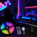 BUĞZ 5 Metre RGB LED Şerit Kumandalı 5050 Renk Değiştiren LED Strip