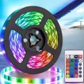 BUĞZ 5 Metre Şerit Led RGB Işıklı Kumandalı Güç Adaptörü Her Ortama Uygun