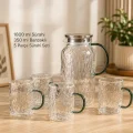 BUĞZ 5 Parça Bardaklı Sürahi Seti - Cam - 1800 ml Sürahi - 4 Bardak
