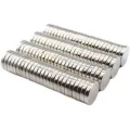 BUĞZ 50 Adet 10x2mm Yuvarlak Neodyum Mıknatıs Güçlü Magnet Nikel Kaplamalı