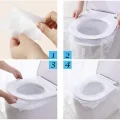 BUĞZ 50 Adet Biyobozulur Klozet Kapağı Poşeti Seyahat Tipi Taşınabilir Klozet Kılıfı