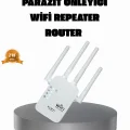BUĞZ 50 Cihaz Destekli 300Mbps Kablosuz Sinyal Güçlendirici RJ45 Kablolu Kullanım