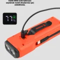 BUĞZ 5000 mAh Bataryalı Bisiklet Farı COB Çakar Çok Fonksiyonlu Yeni Nesil