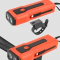 BUĞZ 5000 mAh Bataryalı Bisiklet Farı COB Çakar Çok Fonksiyonlu Yeni Nesil