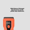 BUĞZ 5000 mAh Bataryalı Bisiklet Farı COB Çakar Çok Fonksiyonlu Yeni Nesil