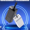  50.000 Mah Powerbank Turbo Hızlı Led Göstergeli Android İOS Uyumlu Taşınabilir Askılı