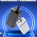  50.000 Mah Powerbank Turbo Hızlı Led Göstergeli Android İOS Uyumlu Taşınabilir Askılı