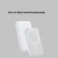 BUĞZ 5000mAh Manyetik Powerbank – iPhone Serisi İçin Taşınabilir Kablosuz Şarj Cihazı