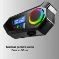 BUĞZ 500mAh Bataryalı Bluetooth 5.4  İnterkom LED Ekranlı FM Destekli