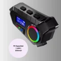 BUĞZ 500mAh Bataryalı Bluetooth 5.4  İnterkom LED Ekranlı FM Destekli