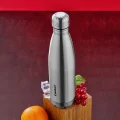 BUĞZ 500ml Krom Şişe Termos Paslanmaz Çelik - Kaydırmaz Tpr Taban Bx40