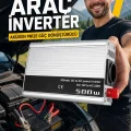 BUĞZ 500W 12V DC 220V AC İnverter USB Çıkışlı Fanlı Akü Güç Dönüştürücü Araç Kullanımı