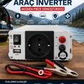 BUĞZ 500W 12V DC 220V AC İnverter USB Çıkışlı Fanlı Akü Güç Dönüştürücü Araç Kullanımı