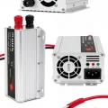 BUĞZ Taşınabilir 500W 12V DC 220V AC İnverter USB Çıkışlı Fanlı Akü Dönüştürücü Araç Karavan