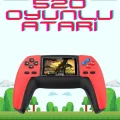  520 Retro Oyunlu El Konsolu Atari Oyun Konsolu Taşınabilir