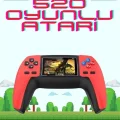  520 Retro Oyunlu El Konsolu Atari Oyun Konsolu Taşınabilir