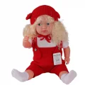 BUĞZ 5214 60 CM TRİKOLU TULUMLU SAÇLI BÜYÜK BEBEK