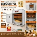 BUĞZ 528 Yumurta Kapasiteli Endüstriyel Kuluçka Makinesi - 3 Çeşit Viyollu, Çıkım Sepetli + Isı Lambası Hediyeli ( BUĞZ )