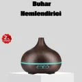 BUĞZ 550 ml Büyük Su Hazneli Ultrasonik Nemlendirici ve Aromaterapi Difüzörü