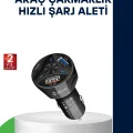 BUĞZ 55W Hızlı Araç Şarj Cihazı Quick Charge 3.0 ve PD Destekli