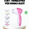 BUĞZ 5’i 1 Arada Yüz Temizleme Cihazı – Masaj, Fırça, Peeling ve Krem Uygulama Aparatlı