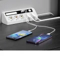 BUĞZ 5’li Akım Korumalı Priz 2500w | 2 Usb + 2 Type-c Hızlı Şarj | Led Gece Lambalı | Dokunmatik Beyaz