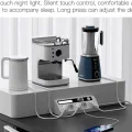 BUĞZ 5’li Akım Korumalı Priz 2500w | 2 Usb + 2 Type-c Hızlı Şarj | Led Gece Lambalı | Dokunmatik Beyaz