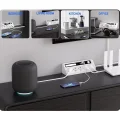 BUĞZ 5’li Akım Korumalı Priz 2500w | 2 Usb + 2 Type-c Hızlı Şarj | Led Gece Lambalı | Dokunmatik Beyaz